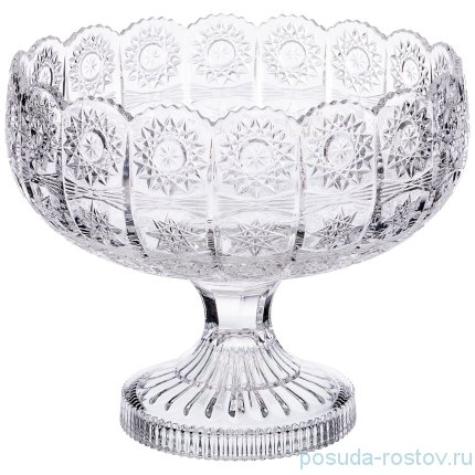 Конфетница 23 х 23 х 19,5 см н/н &quot;muza crystal /резная&quot; / 193026