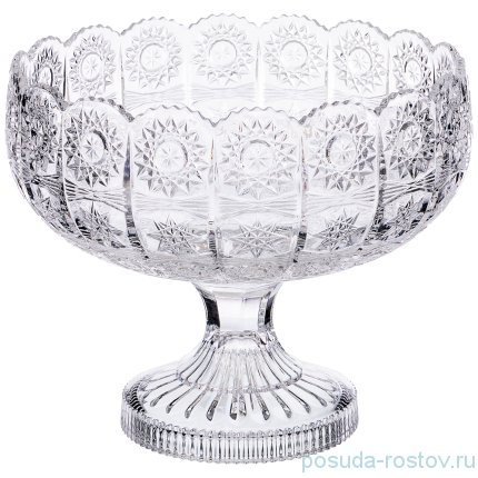 Конфетница 23 х 23 х 19,5 см н/н &quot;muza crystal /резная&quot; / 193026