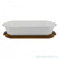 Блюдо для запекания 30,5 см прямоугольное с крышкой /подставкой (подарочная упаковка)  / 366502