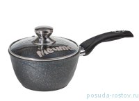 Ковш 1,7 л с крышкой антипригарное покрытие несъёмная ручка &quot;Мечта /Гранит /Star&quot; / 255215