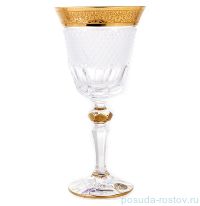 Бокалы для красного вина 220 мл 6 шт &quot;Лаура /Francie /Широкий золотой узор&quot; / 156469