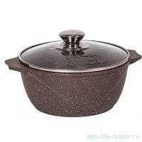 Кастрюля 32 см с крышкой антипригарное покрытие 10 л &quot;Мечта /Гранит /Brown&quot; / 151661