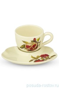 Чайная пара 500 мл 1 шт &quot;Artigianato ceramico /Гранат&quot; / 233006