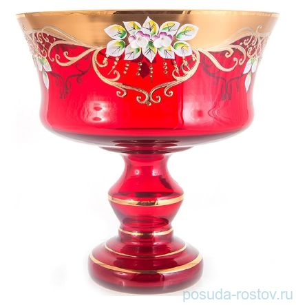 Ваза для фруктов 28 см н/н &quot;Лепка красная /6999&quot; / 119489