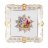 Блюдо 32 см фигурное квадратное &quot;Корона /Мадонна перламутр&quot; / 182883