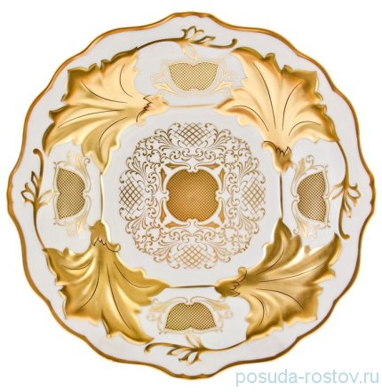 Блюдо 31 см круглое &quot;Ютта&quot; &quot;Веймар /Симфония /Золотая&quot; / 053826