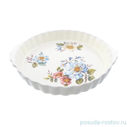 Блюдо для запекания 32 см круглое &quot;Artigianato ceramico /Весенние лепестки&quot; / 171679