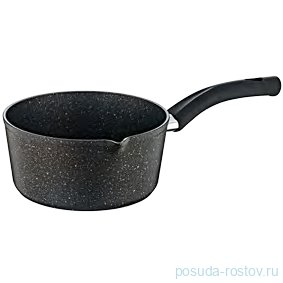 Ковш 14 см со сливным носиком антипригарное покрытие черный / 295632