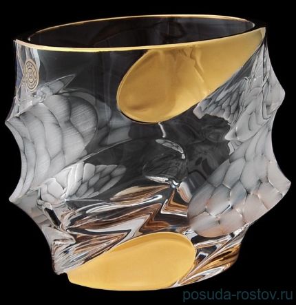 Стаканы для виски 300 мл 6 шт &quot;Calypso /С золотом&quot; хрусталь Йиглава / 084497