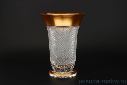 Ваза для цветов 25 см &quot;Фелиция /хрусталь с золотом&quot; SC / 124030