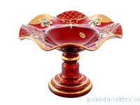 Конфетница 21 см н/н Веер &quot;Лепка красная&quot; S-A / 146782