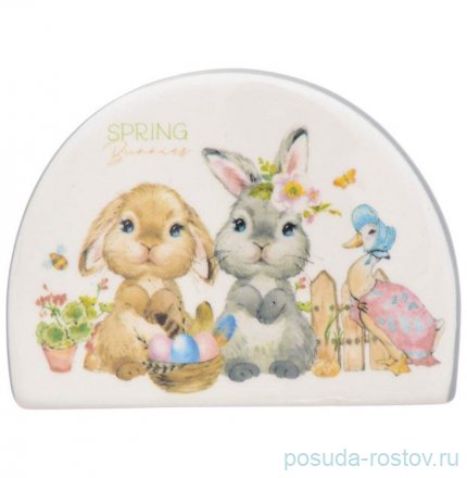 Набор для сервировки 3 предмета на подставке &quot;Spring Bunnies&quot; / 280003