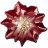 Блюдо 27 х 26 см фигурное &quot;Poinsettia red gold&quot; / 226080