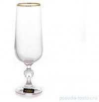 Бокал для шампанского 180 мл 1 шт &quot;Клаудия /Отводка золото&quot; / 303037