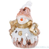 Фигурка 16 х 22 см &quot;Снеговик с конфетой&quot; с подсветкой / 271166
