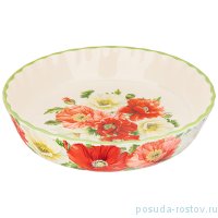 Форма для выпечки 27,5 х 27,5 х 6 см круглая &quot;Маки&quot; / 271236