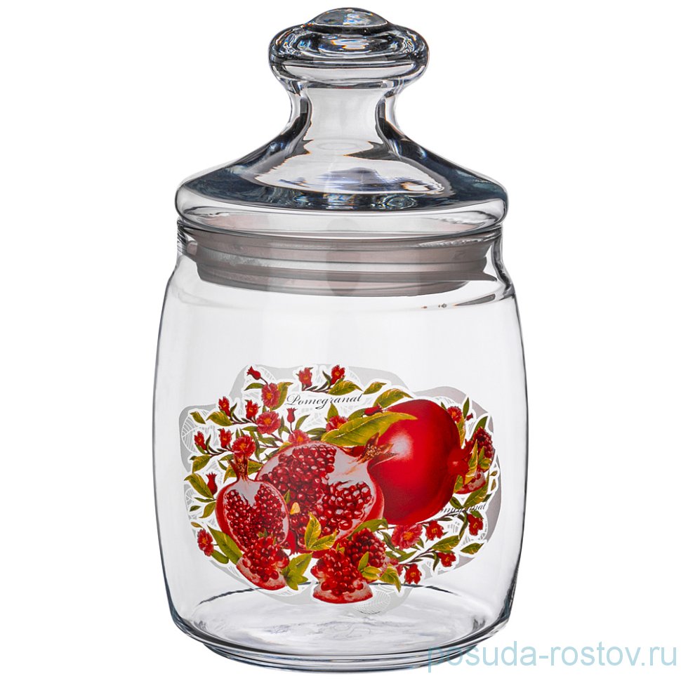 Банка для сыпучих продуктов 940 мл "Гранат" / 253146