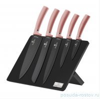 Набор кухонных ножей на подставке 6 предметов &quot;I-Rose Edition&quot; / 201239