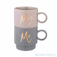 Набор кружек 400 мл 2 шт &quot;mrs&amp;mr /love you&quot; / 347146