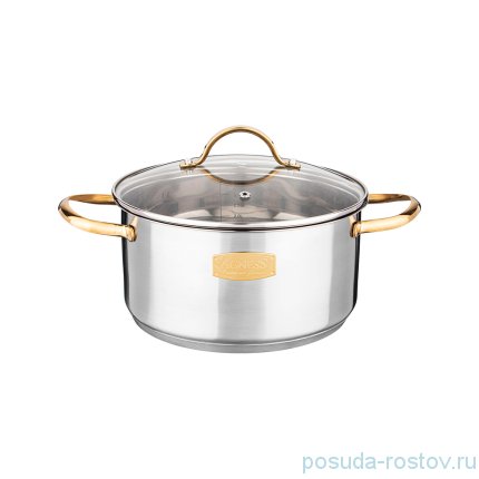 Кастрюля 18 х 9 см со стеклянной крышкой 2,1 л &quot;craft collection&quot; / 213779