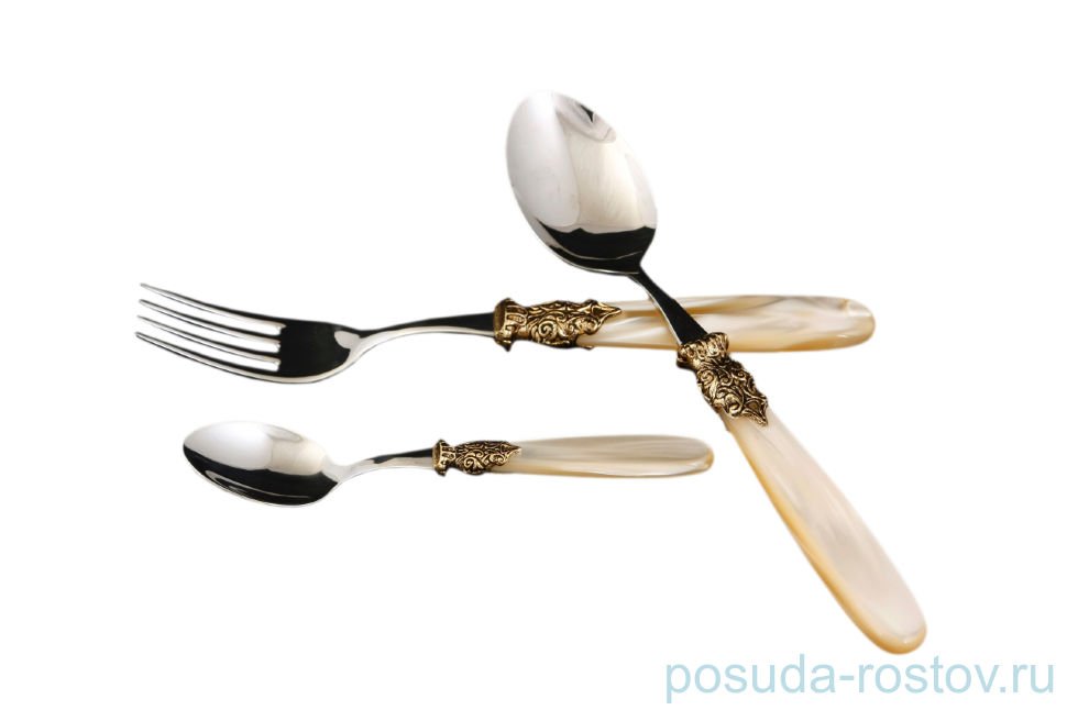 Столовые приборы 18 предметов "Paris Antique Gold /Champagne Steel" / 114540