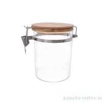 Банка для сыпучих продуктов 14 х 10,5 х 13,5 см с бамбуковой крышкой &quot;Royal Classics&quot; / 214626
