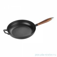 Сковорода 24 см с деревянной ручкой черная &quot;STAUB&quot; / 233884
