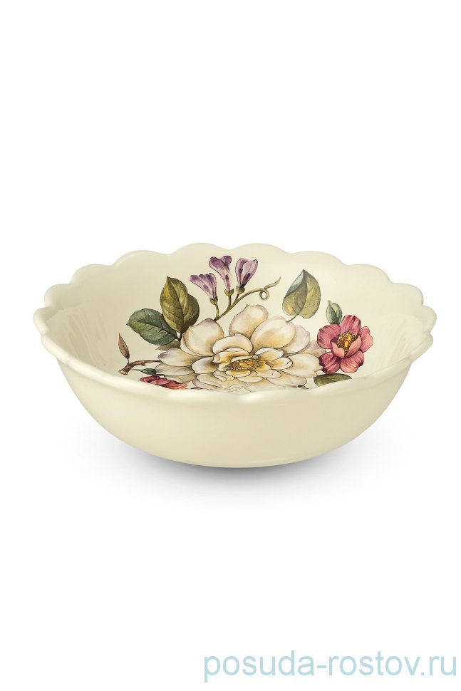 Тарелка 20,5 см глубокая 2 шт "Artigianato ceramico /Весенние лепестки" / 243546