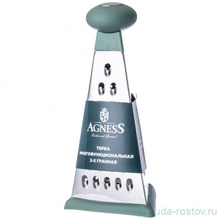 Терка 3-х гранная 9 х 9 х 19,7 см Agness / 338265