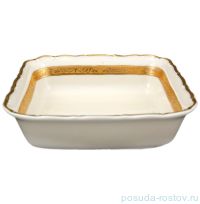 Салатник 16 см квадратный &quot;Фредерика /Золотая лента /СК&quot; M-D / 117610