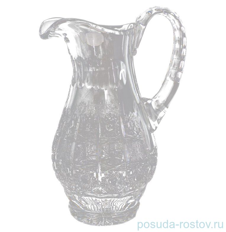 Кувшин для воды 900 мл "Glasspo /Хрусталь резной" / 011425