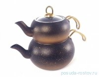 Набор чайников 2 предмета (1,6 л; 3 л) антипригарное покрытие чёрная медь &quot;TEAPOT SETS&quot; / 284127