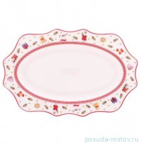 Блюдо 25,4 х 16,6 х 2 см овальное &quot;Christmas world /Toys red&quot; / 338911