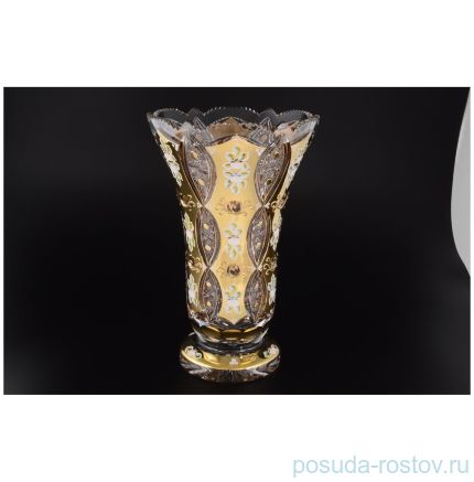 Ваза для цветов 35,5 см н/н &quot;S.Crystal /Резной с золотом&quot; / 059907