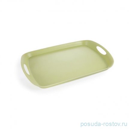 Поднос 44 x 30 см прямоугольный с ручками оливковый &quot;FANCY HOME&quot;  / 157159