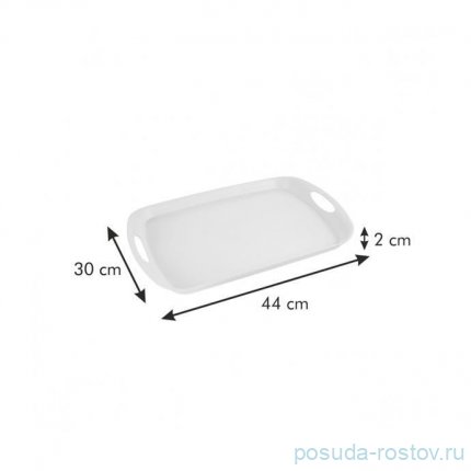 Поднос 44 x 30 см прямоугольный с ручками оливковый &quot;FANCY HOME&quot;  / 157159