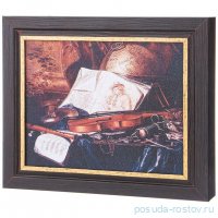 Ключница 20 х 25 см &quot;Музыкальные инструменты&quot; /рамка венге с золотом / 303574