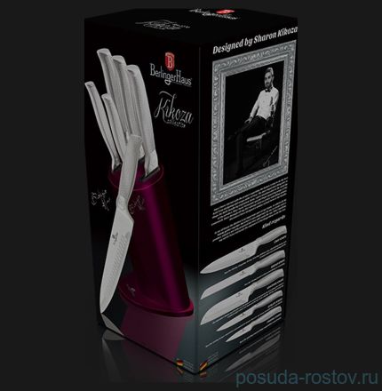 Набор кухонных ножей 6 предметов на подставке &quot;Kikoza Collection&quot; / 135649