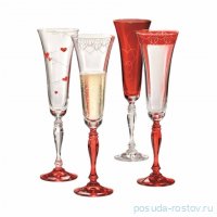 Бокалы для шампанского 180 мл 6 шт &quot;Виктория /Love&quot; / 347605