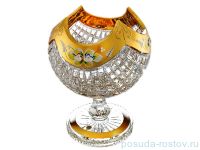 Ваза для конфет 18 см h-23 см н/н &quot;A.Crystal /Хрусталь с золотом&quot; / 103656
