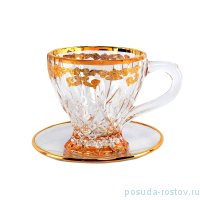 Набор чайных пар 6 шт &quot;Timon /Опера золото&quot; янтарное дно / 146666
