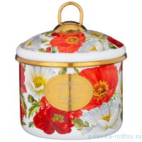 Банка для сыпучих продуктов 12 х 9 см 1 л &quot;Agness /Маки&quot; / 256791