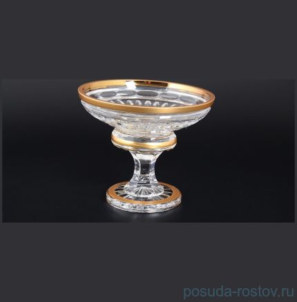 Конфетница 15 см н/н &quot;Bohemia gold /Матовое золото&quot; 2 / 115900
