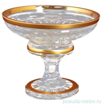 Конфетница 15 см н/н &quot;Bohemia gold /Матовое золото&quot; 2 / 115900