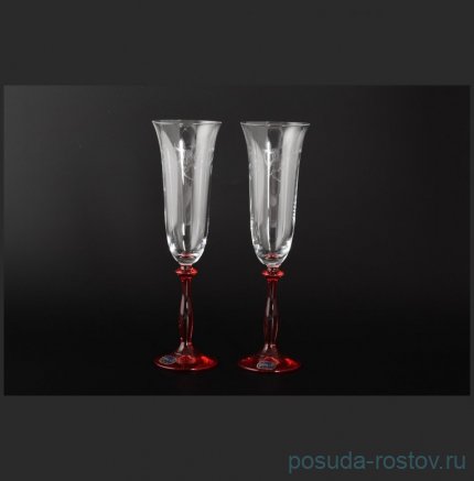 Бокалы для шампанского 190 мл 2 шт &quot;Анжела /Свадебные&quot; / 029715