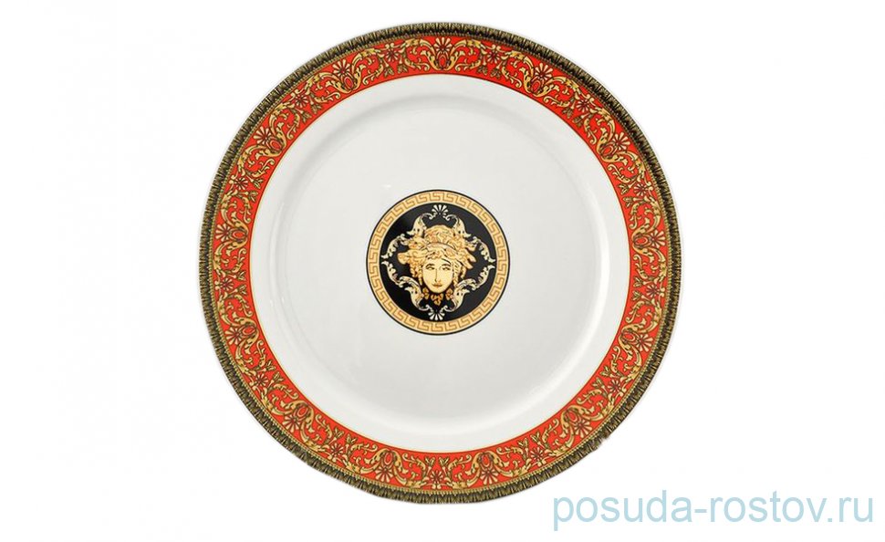 Блюдо 30 см круглое "Сабина /Версаче /Красная лента" / 159089