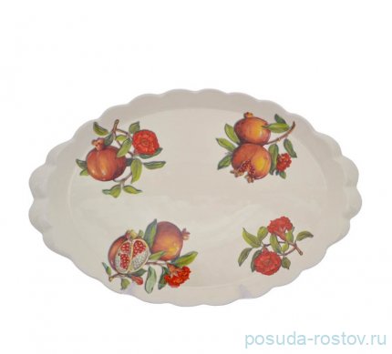 Блюдо 48 х 32 см овальное &quot;Artigianato ceramico /Гранат&quot; / 271467