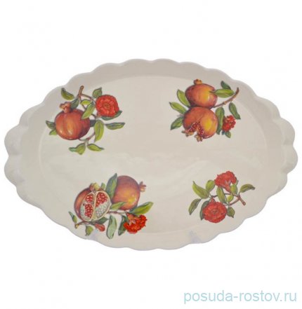 Блюдо 48 х 32 см овальное &quot;Artigianato ceramico /Гранат&quot; / 271467