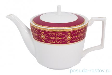 Чайный сервиз на 12 персон 40 предметов &quot;Офелия /Красный&quot;   / 299830