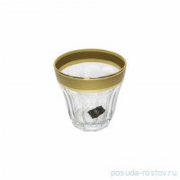 Стаканы для виски 300 мл 6 шт &quot;Baroque /Матовая полоса /золото&quot; AS Crystal / 337609